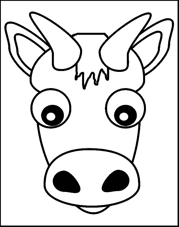 painting cow coloring pages - photo #10
